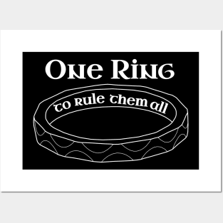 Engineering Iron One Ring To Rule Posters and Art